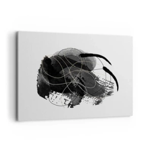 Obraz na plátně - Upletené z černé - 120x80 cm