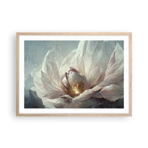 Plakát v rámu světlý dub - Rozkvétá jednou za sto let - 70x50 cm