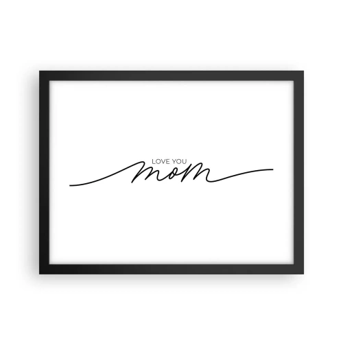 Plakát v černém rámu - Velké emoce - 40x30 cm