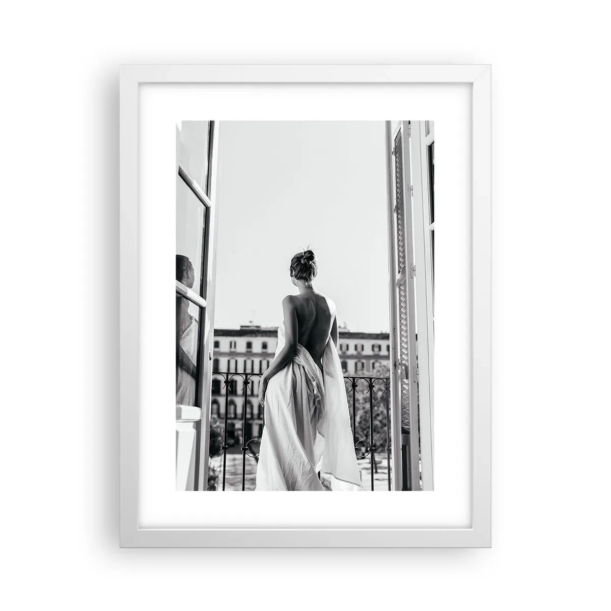 Plakát v bílém rámu - Probuzení smyslů - 30x40 cm