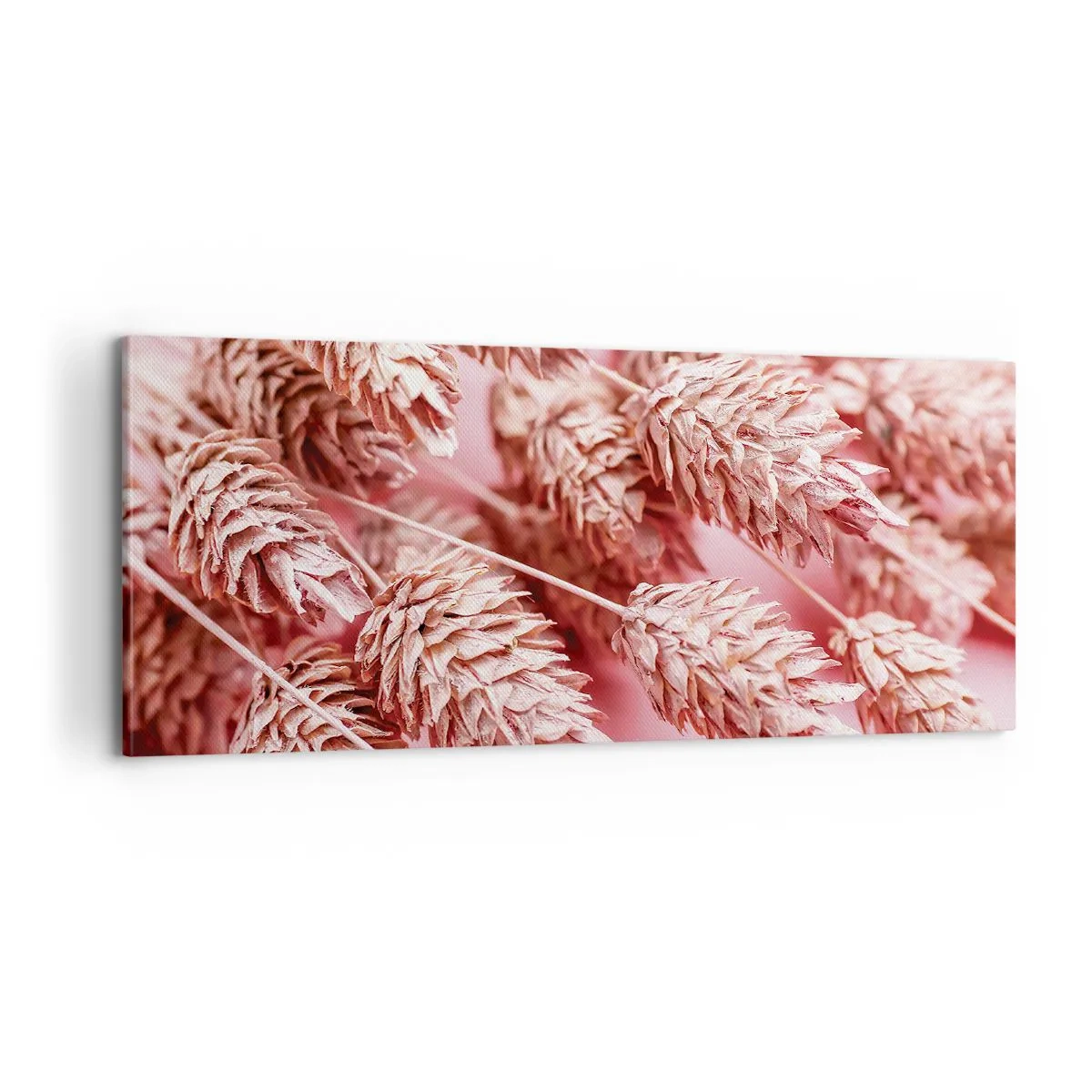Obraz na plátně - Květinová kaskáda v růžové - 100x40 cm