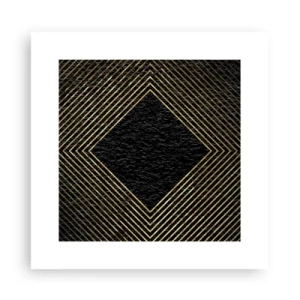 Plakát - Geometrie ve stylu glamour - 30x30 cm