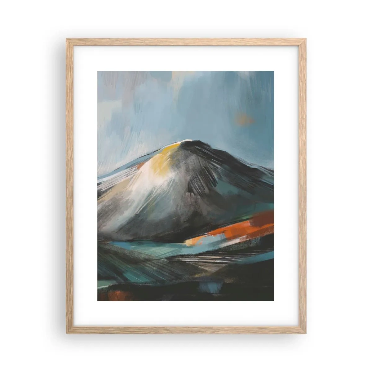 Plakát v rámu světlý dub - Syrové i krásné - 40x50 cm