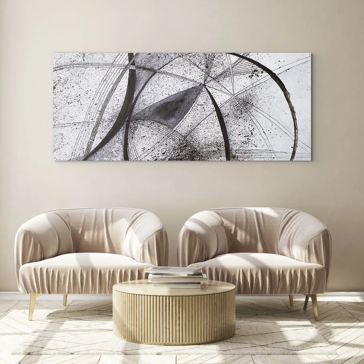 Obraz na skle - Futuristická fantazie - 100x40 cm