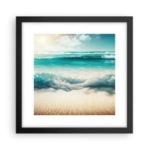 Plakát v černém rámu - Klid oceánu - 30x30 cm