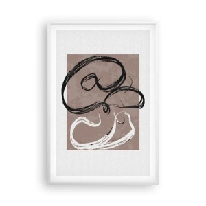 Plakát v bílém rámu - Kompozice – hledání úplnosti - 61x91 cm