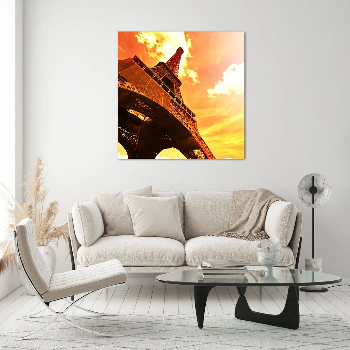 Obraz na skle - Monumentální, protože je pozlacená sluncem - 70x70 cm