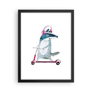 Plakát v černém rámu - Jezevčí radosti - 30x40 cm