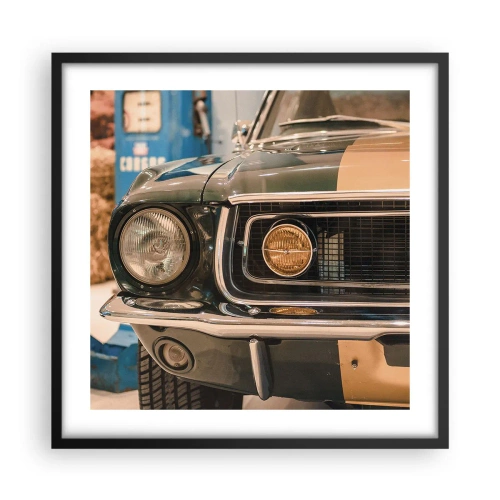 Plakát v černém rámu - Setkání s legendou - 50x50 cm