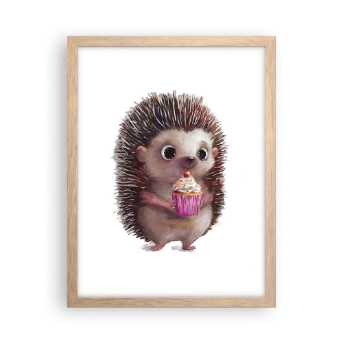 Plakát v rámu světlý dub - Oslava je každý den - 30x40 cm