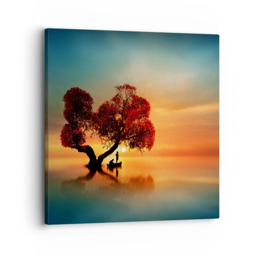 Obraz na plátně - Voda a ticho vesmíru - 30x30 cm