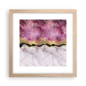 Plakát v rámu světlý dub - Na hranici - 30x30 cm