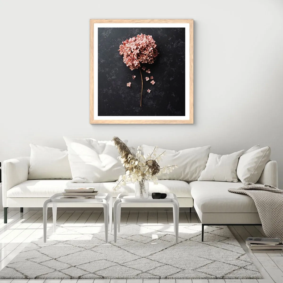 Plakát v rámu světlý dub - Skutečně romantické znamení - 40x40 cm