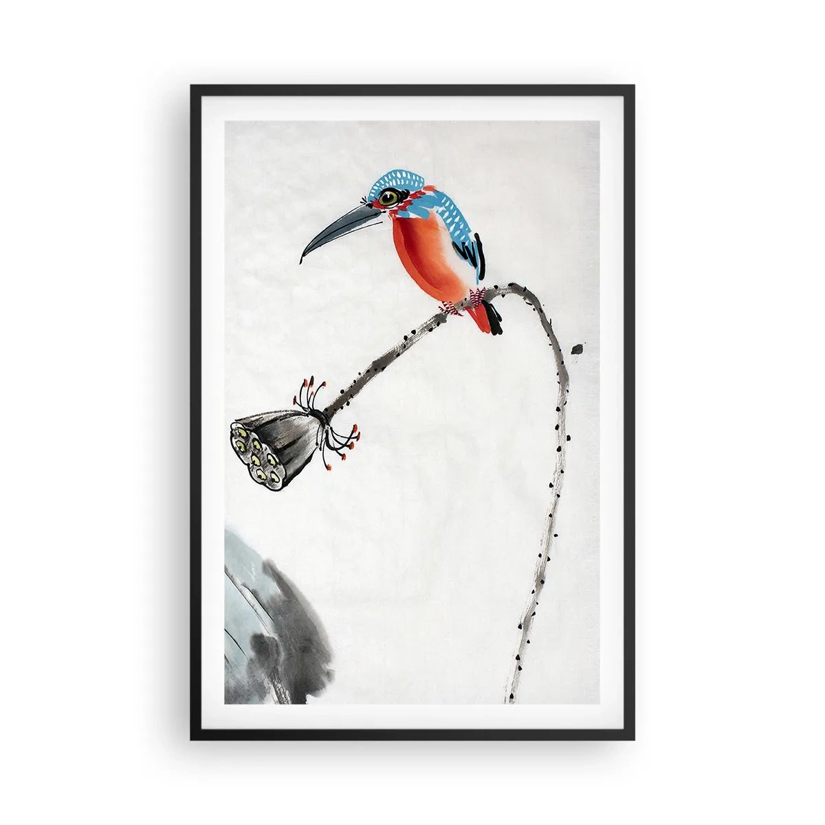 Plakát v černém rámu - Život louky - 61x91 cm