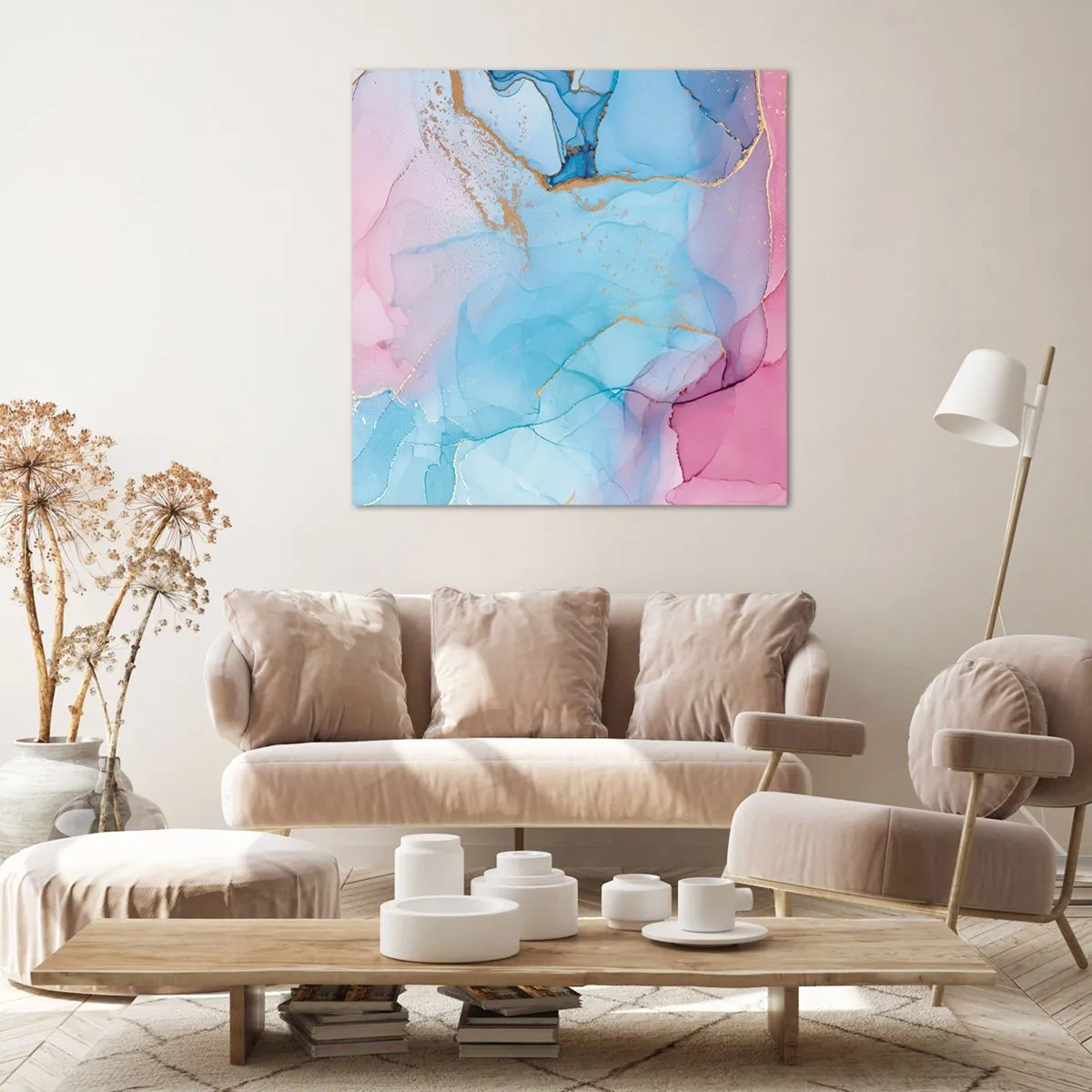 Obraz na plátně - Setkávání a prolínání - 70x70 cm