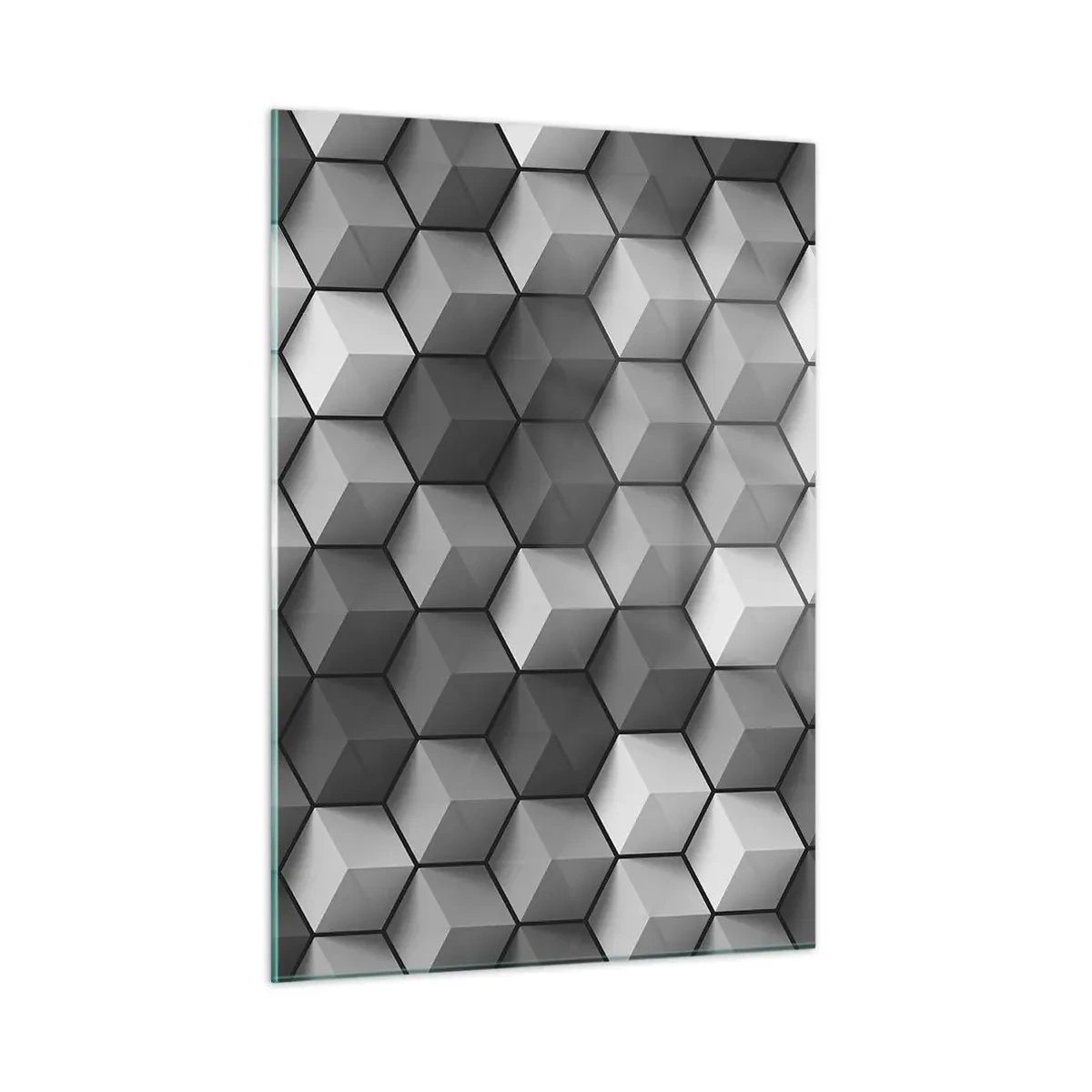 Obraz na skle - Kubistické puzzle - 50x70 cm
