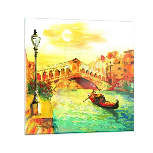 Obraz na skle - Pouť zamilovaných - 40x40 cm