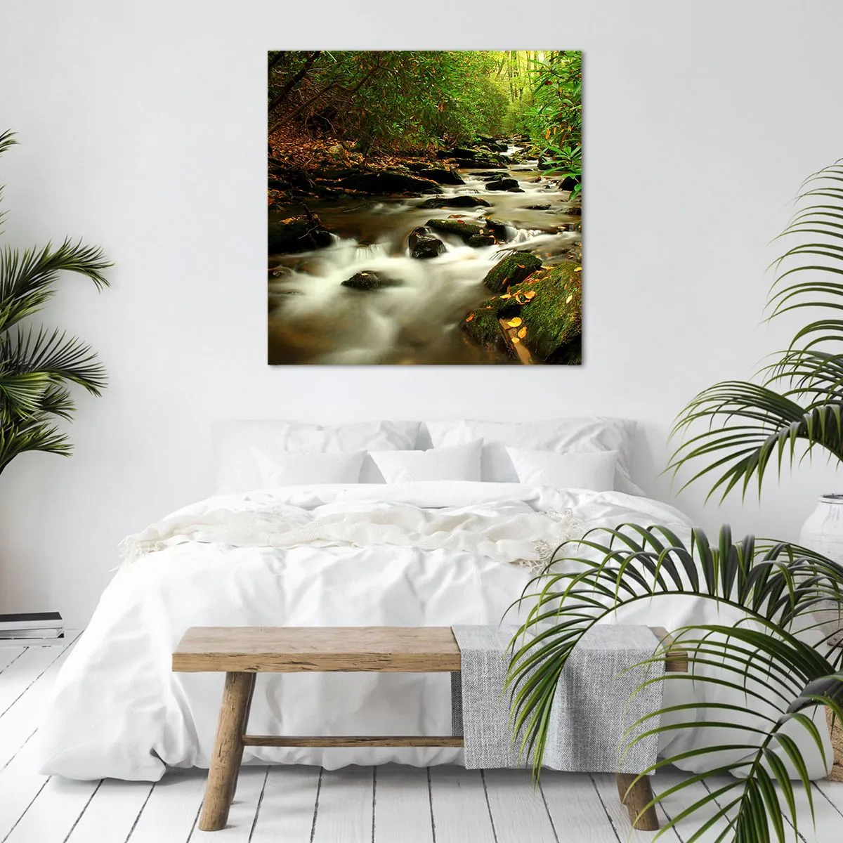 Obraz na plátně - Jako tekuté stříbro - 70x70 cm