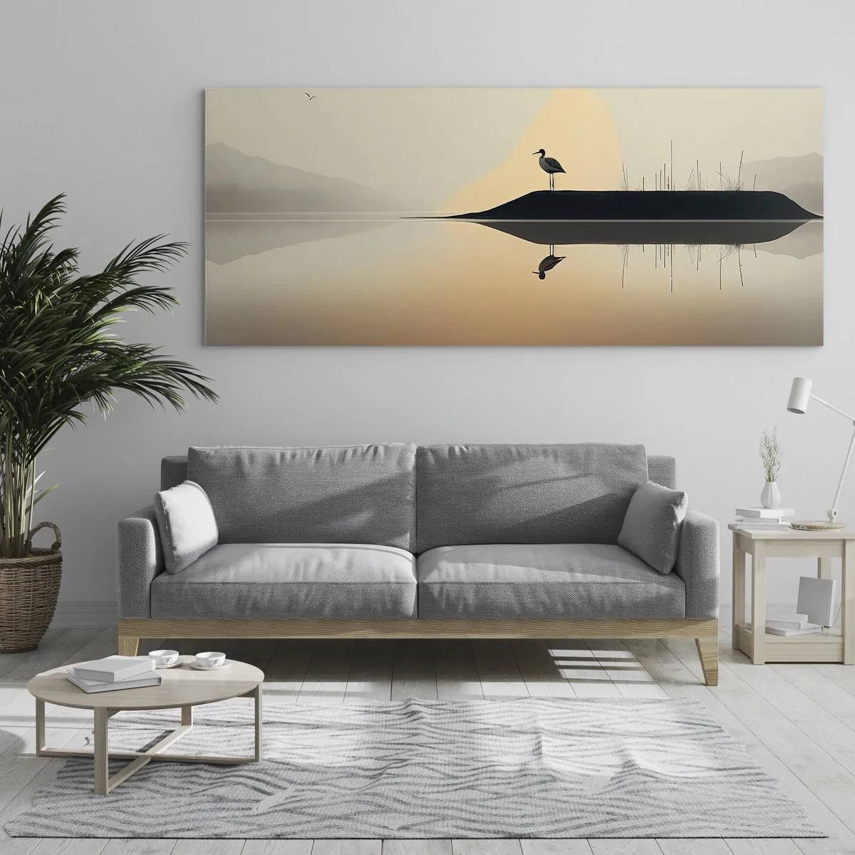 Obraz na skle - Pán na jezeře - 100x40 cm