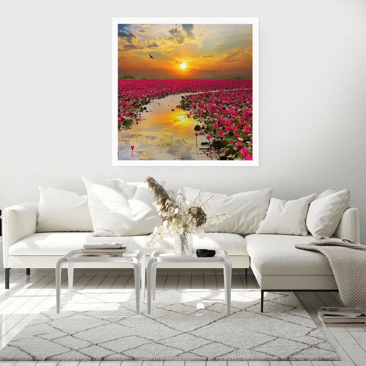 Plakát - Tajemný život jezera - 60x60 cm