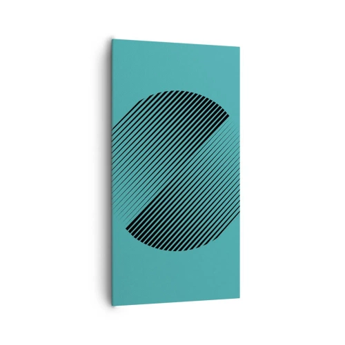 Obraz na plátně - Kruh – geometrická variace - 65x120 cm