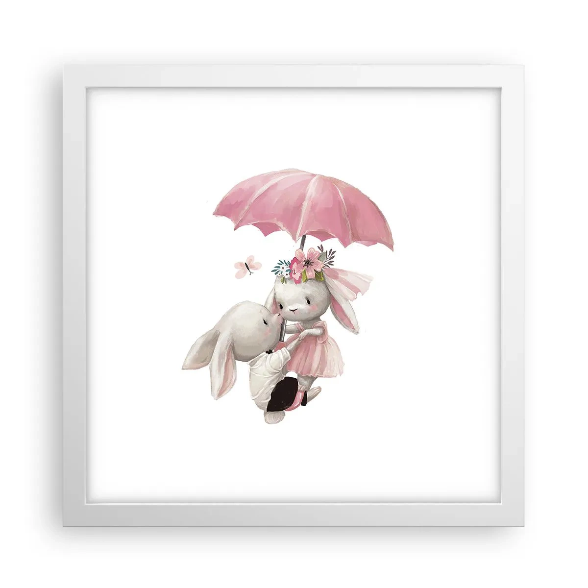 Plakát v bílém rámu - To je láska - 30x30 cm