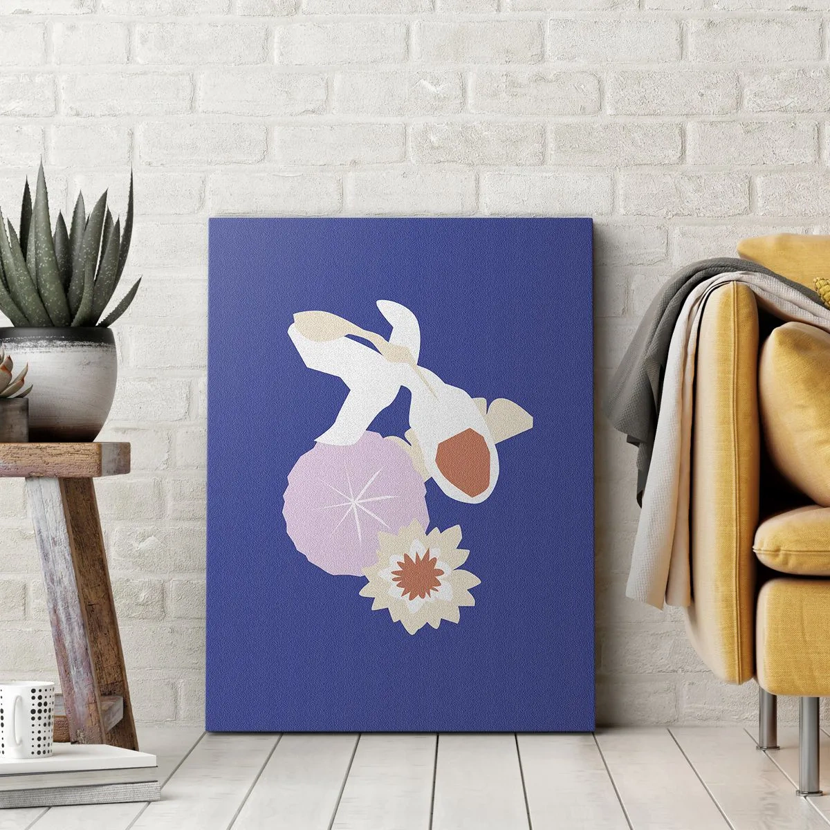 Obraz na plátně - Kompozice květů a poupat - 45x80 cm