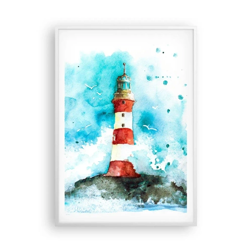 Plakát v bílém rámu - Jednota živlů - 70x100 cm