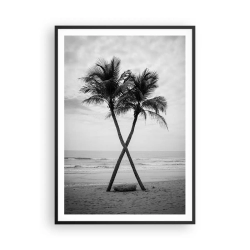 Plakát v černém rámu - Něžná přítomnost - 70x100 cm