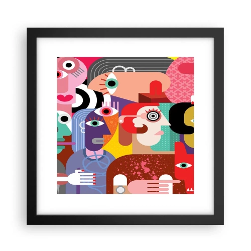 Plakát v černém rámu - My od pána Picassa - 30x30 cm