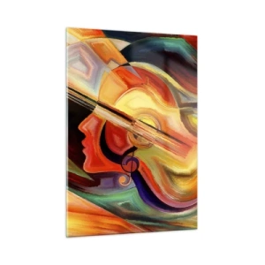 Obraz na skle - Všechno je v pořádku - 50x70 cm
