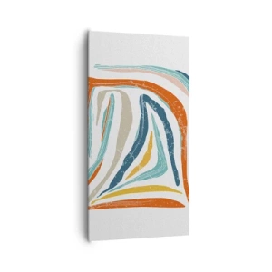 Obraz na plátně - Přátelsky usměvavá abstrakce - 65x120 cm