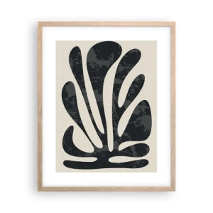 Plakát v rámu světlý dub - Mnohoprstá abstrakce - 40x50 cm