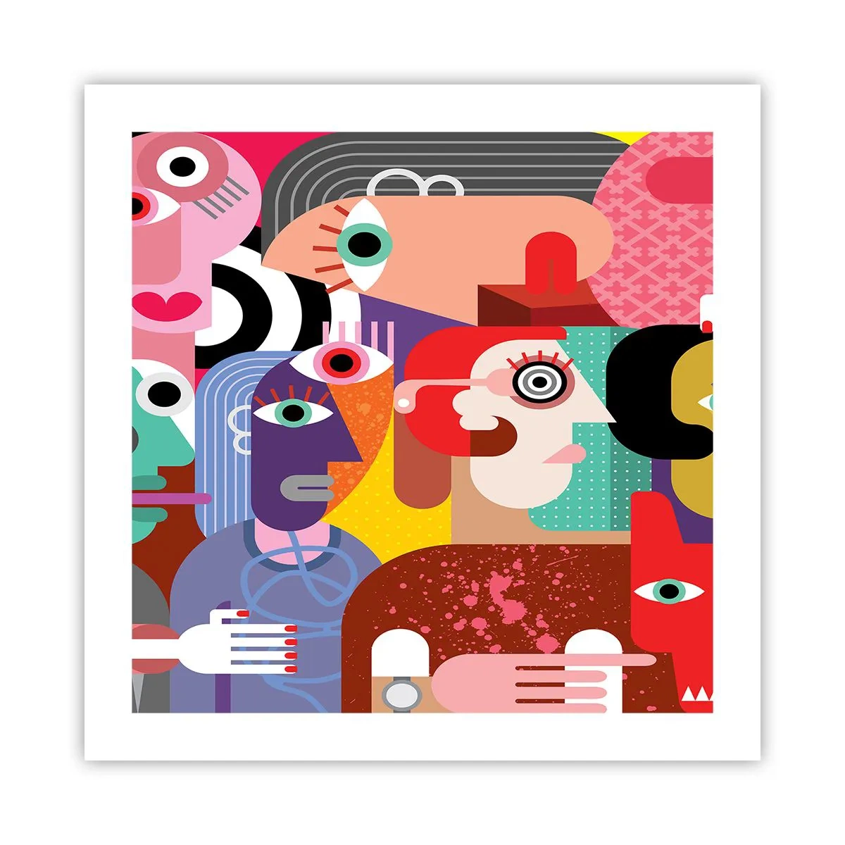 Plakát - My od pána Picassa - 50x50 cm