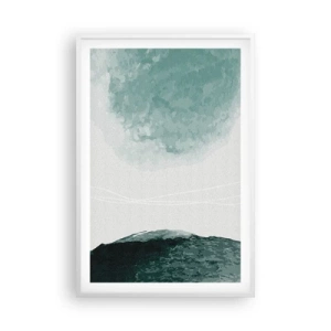 Plakát v bílém rámu - Setkání s mlhou - 61x91 cm