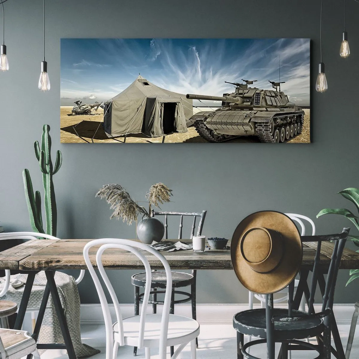 Obraz na plátně - Militantní sen - 160x50 cm