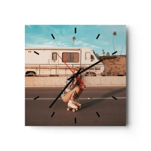 Nástěnné hodiny - Usmějte se! - 40x40 cm