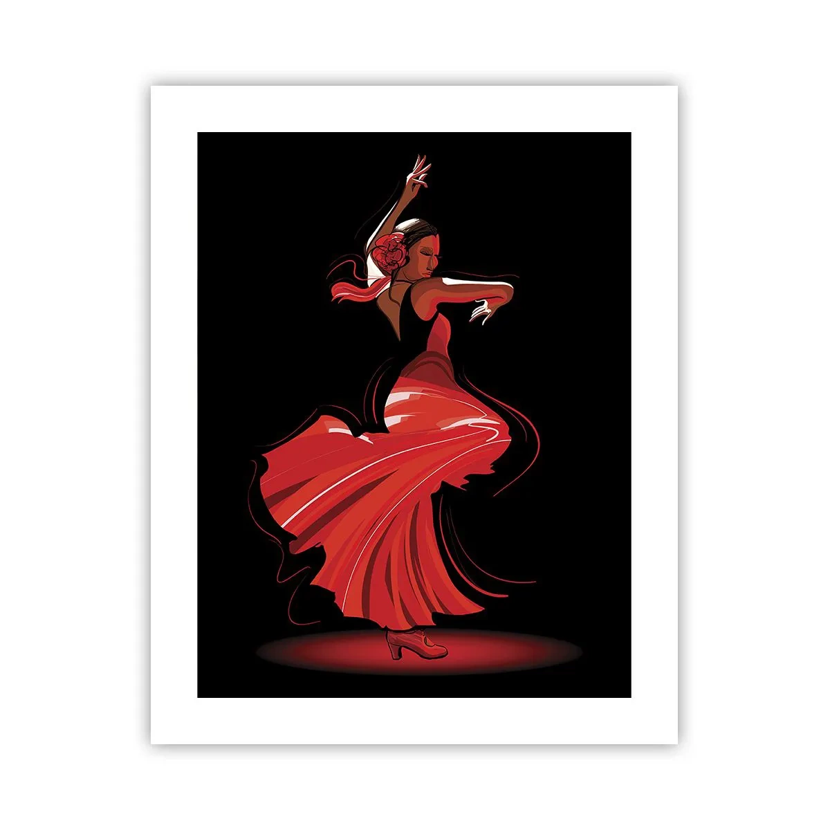 Plakát - Žhavá duše flamenco - 40x50 cm
