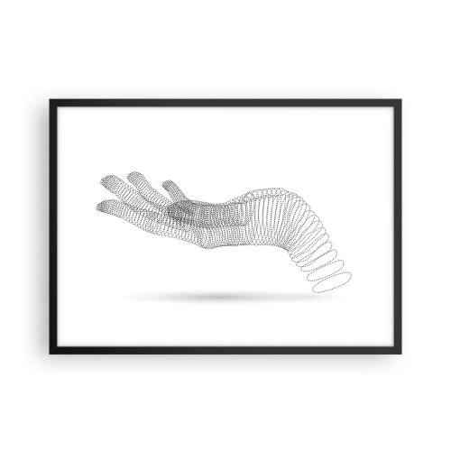 Plakát v černém rámu - Pružná ruka - 70x50 cm