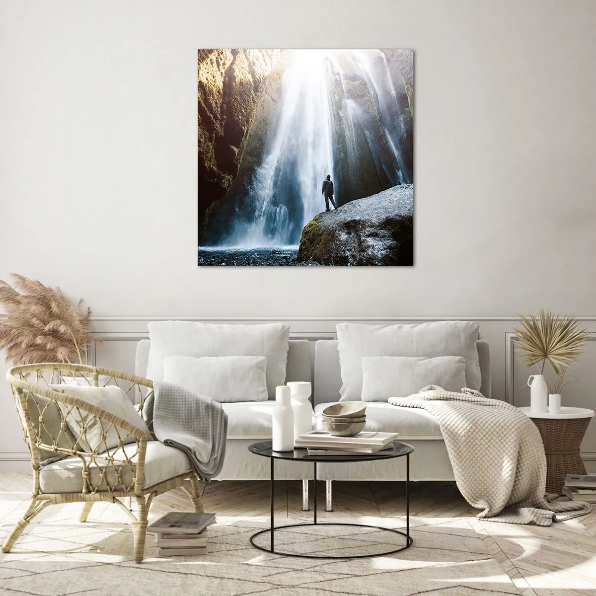 Obraz na skle - Obnovení proporce - 70x70 cm