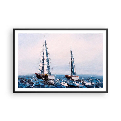 Plakát v černém rámu - Bratrství větru - 91x61 cm