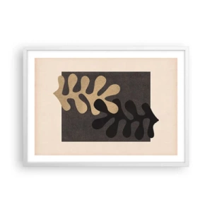 Plakát v bílém rámu - Nepřítomnost a doplnění - 70x50 cm