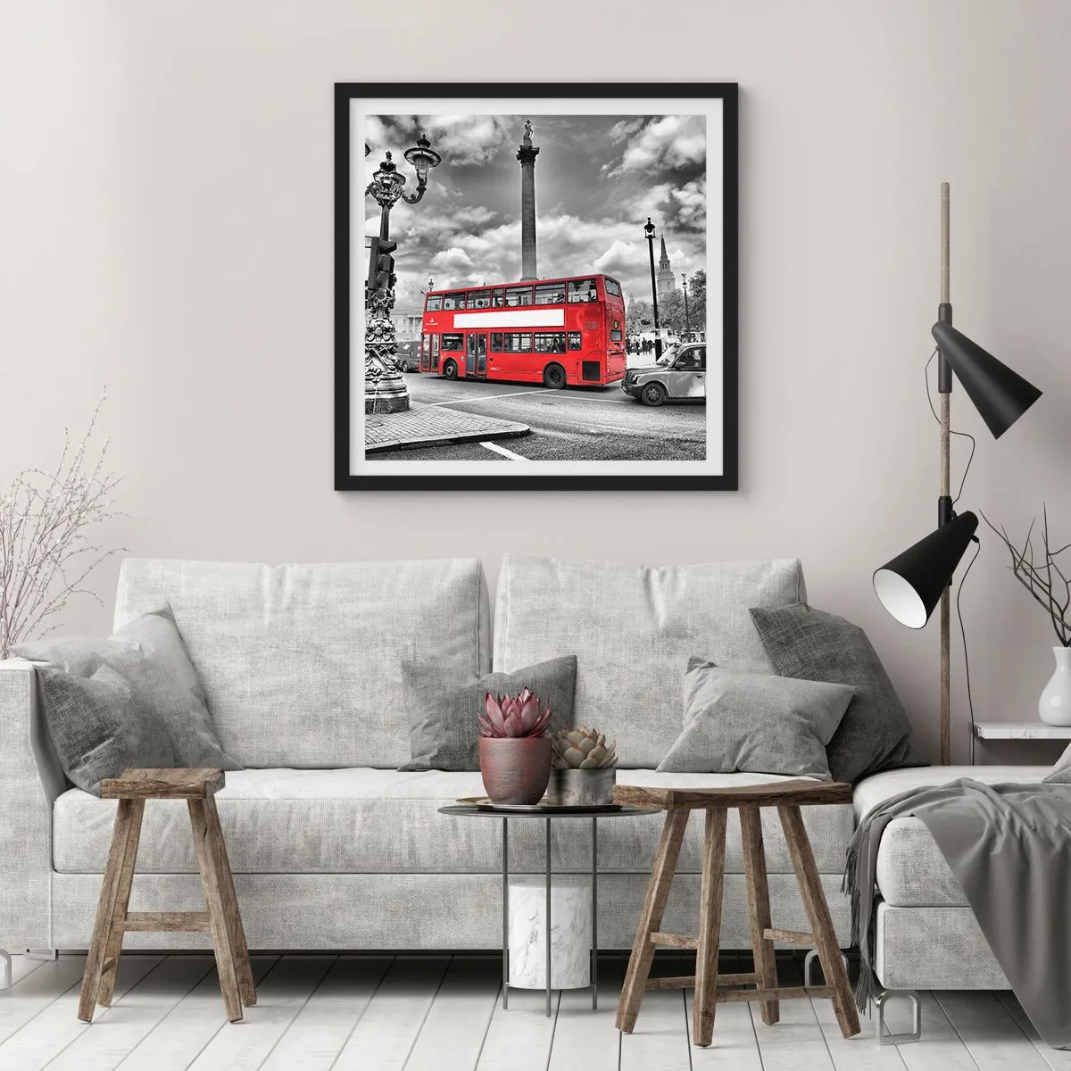 Plakát v černém rámu - Skutečné krevní řečiště města - 50x50 cm