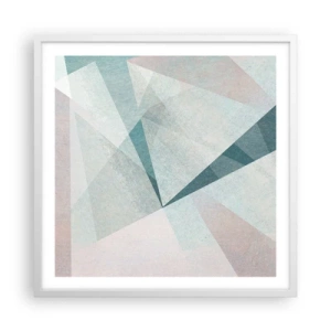 Plakát v bílém rámu - V klidu, ale dynamicky - 60x60 cm