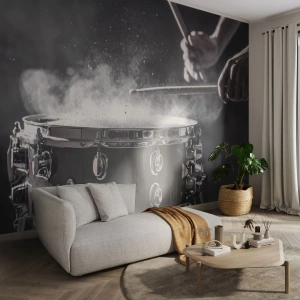Fototapeta Premium Sand - Puls hudby - Hudba, Hudební nástroj, Buben - 450x315 cm
