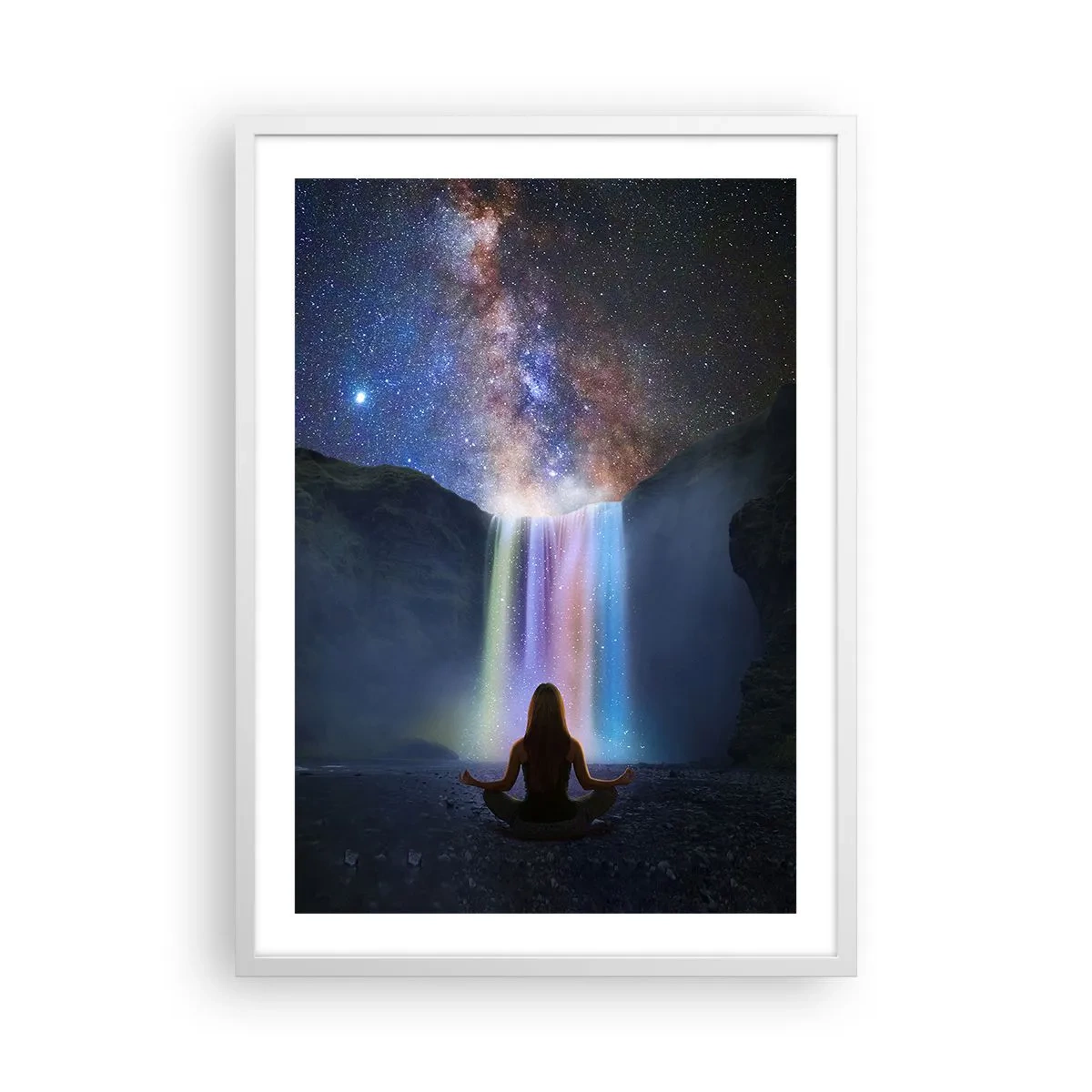 Plakát v bílém rámu - Absolutní harmonie - 50x70 cm