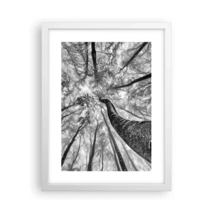 Plakát v bílém rámu - Závod ke světlu - 30x40 cm