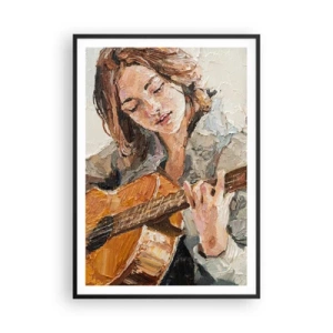 Plakát v černém rámu - Koncert pro kytaru a dívčí srdce - 70x100 cm
