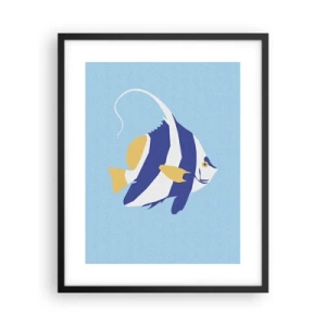 Plakát v černém rámu - Miss tropických vod - 40x50 cm