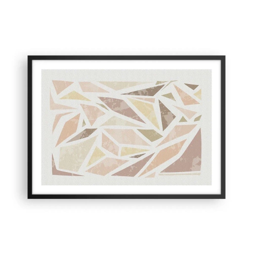 Plakát v černém rámu - Kompozice: vitráž - 70x50 cm